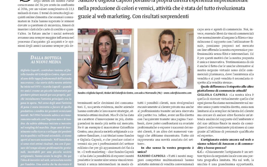 Il colore dell’e-commerce: l’esperienza digitale del Colorificio Centro